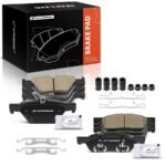 A-Premium® 8 Pcs Front & Rear Ceramic Brake Pads