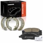 A-PremiumĀ® 8 Pcs Front Ceramic Brake Pads & Rear Brake Shoes - Image 11