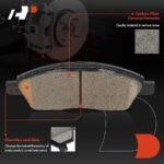A-PremiumĀ® 8 Pcs Front Ceramic Brake Pads & Rear Brake Shoes - Image 3