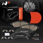 A-PremiumĀ® 8 Pcs Front Ceramic Brake Pads & Rear Brake Shoes - Image 6
