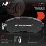 A-PremiumĀ® 8 Pcs Front Ceramic Brake Pads & Rear Brake Shoes - Image 2