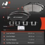 A-PremiumĀ® 8 Pcs Front Ceramic Brake Pads & Rear Brake Shoes - Image 5