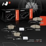 A-Premium® 8 Pcs Front & Rear Ceramic Brake Pads - Image 7