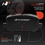 A-PremiumĀ® 8 Pcs Front Ceramic Brake Pads & Rear Brake Shoes - Image 3