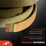 A-PremiumĀ® 8 Pcs Front Ceramic Brake Pads & Rear Brake Shoes - Image 5