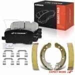 A-PremiumĀ® 8 Pcs Front Ceramic Brake Pads & Rear Brake Shoes - Image 8
