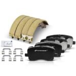 A-PremiumĀ® 8 Pcs Front Ceramic Brake Pads & Rear Brake Shoes - Image 9