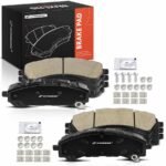 A-Premium® 8 Pcs Front & Rear Ceramic Brake Pads
