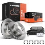A-Premium® Rear Disc Brake Rotors & Ceramic Brake Pads