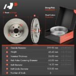 A-PremiumĀ® 6 Pcs Front Disc Brake Rotors & Ceramic Brake Pads - Image 2
