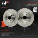 A-PremiumĀ® 6 Pcs Front Disc Brake Rotors & Ceramic Brake Pads - Image 4