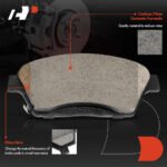 A-PremiumĀ® 6 Pcs Front Disc Brake Rotors & Ceramic Brake Pads - Image 7