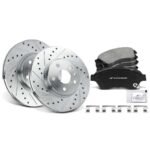 A-Premium® Front Drilled Rotors & Ceramic Brake Pads - Image 2