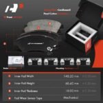 A-Premium® Front Drilled Rotors & Ceramic Brake Pads - Image 4