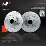 A-Premium® Front Drilled Rotors & Ceramic Brake Pads - Image 5