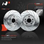 A-Premium® Front Drilled Rotors & Ceramic Brake Pads - Image 6