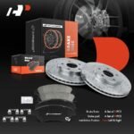 A-Premium® Front Drilled Rotors & Ceramic Brake Pads - Image 9