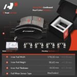 A-Premium® Front & Rear Drilled Rotors & Ceramic Brake Pads - Image 5