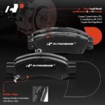 A-Premium® Front & Rear Drilled Rotors & Ceramic Brake Pads - Image 9