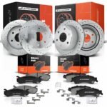 A-Premium® Front & Rear Drilled Rotors & Ceramic Brake Pads