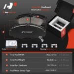 A-Premium® Front & Rear Drilled Rotors & Ceramic Brake Pads - Image 5