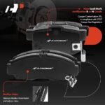 A-Premium® Front & Rear Drilled Rotors & Ceramic Brake Pads - Image 9