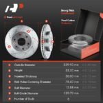 A-PremiumĀ® Front & Rear Drilled Rotors & Ceramic Brake Pads - Image 3