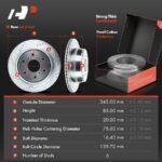 A-PremiumĀ® Front & Rear Drilled Rotors & Ceramic Brake Pads - Image 4