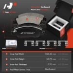 A-PremiumĀ® Front & Rear Drilled Rotors & Ceramic Brake Pads - Image 6