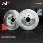 A-PremiumĀ® Front & Rear Drilled Rotors & Ceramic Brake Pads - Image 7