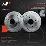 A-PremiumĀ® Front Drilled Rotors & Ceramic Brake Pads - Image 5