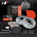 A-PremiumĀ® Front Drilled Rotors & Ceramic Brake Pads - Image 9