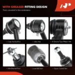 A-Premium® 6x Front Stabilizer Bar End Link & Steering Tie Rod End - Image 7