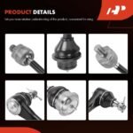 A-PremiumĀ® 8x Inner & Outer Steering Tie Rod End Ball Joint - Image 7