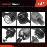 A-Premium® 6x Front Steering Tie Rod End Kit - Image 7