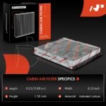 A-PremiumĀ® Activated Carbon Cabin Air Filter - Image 3