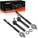 A-Premium® 4 Pcs Front Inner & Outer Steering Tie Rod End