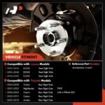 A-Premium® Rear Passenger Wheel Bearing & Hub Assembly with ABS Sensor - Image 2