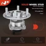 A-PremiumĀ® 2x Rear Wheel Bearing & Hub Assembly with ABS Sensor - Image 10