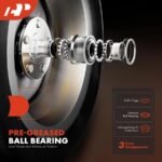 A-PremiumĀ® 2 Pcs Rear Wheel Hub & Bearing Assembly - Image 3