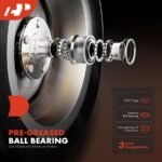 A-Premium® 2x Front Wheel Bearing & Hub Assembly - Image 3
