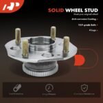 A-PremiumĀ® 2x Rear Wheel Bearing & Hub Assembly - Image 8