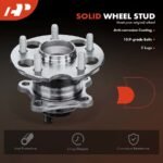 A-PremiumĀ® 2x Rear Wheel Bearing & Hub Assembly with ABS Sensor - Image 10