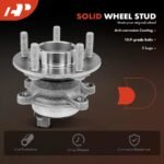 A-Premium® 2x Rear Wheel Bearing & Hub Assembly with ABS Sensor - Image 9