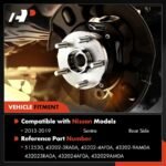 A-Premium® 2x Rear Wheel Bearing & Hub Assembly with ABS Sensor - Image 2
