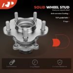 A-Premium® 2x Rear Wheel Bearing & Hub Assembly with ABS Sensor - Image 9