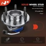 A-Premium® 2x Front Wheel Bearing & Hub Assembly with ABS Sensor - Image 10
