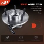 A-PremiumĀ® 2x Front Wheel Bearing & Hub Assembly with ABS Sensor - Image 10