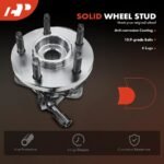 A-PremiumĀ® 2x Front Wheel Bearing & Hub Assembly with ABS Sensor - Image 11