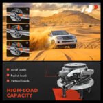 A-PremiumĀ® 2x Front Wheel Bearing & Hub Assembly with ABS Sensor - Image 6